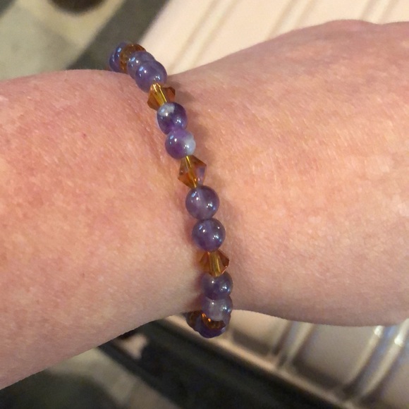 🏵New handmade beaded bracelet and keychain (glass beads) - Picture 2 of 3